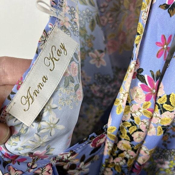 Anna Kay Sleeveless Halter Floral Dress Women’s Size 2 Summer Cocktail Party - Picture 9 of 12